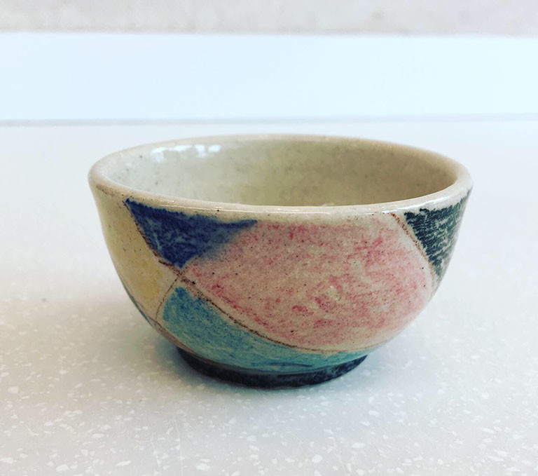 透明釉をかけて、酸化焼成して完成!