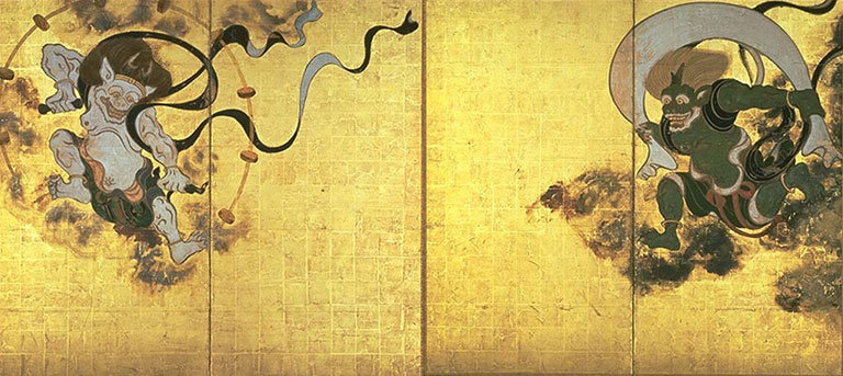 俵屋宗逹画/風神雷神図(建仁寺蔵)