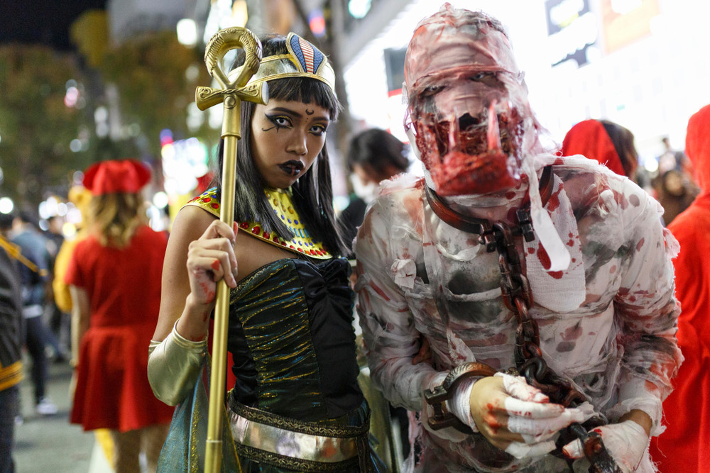 渋谷のハロウィン仮装