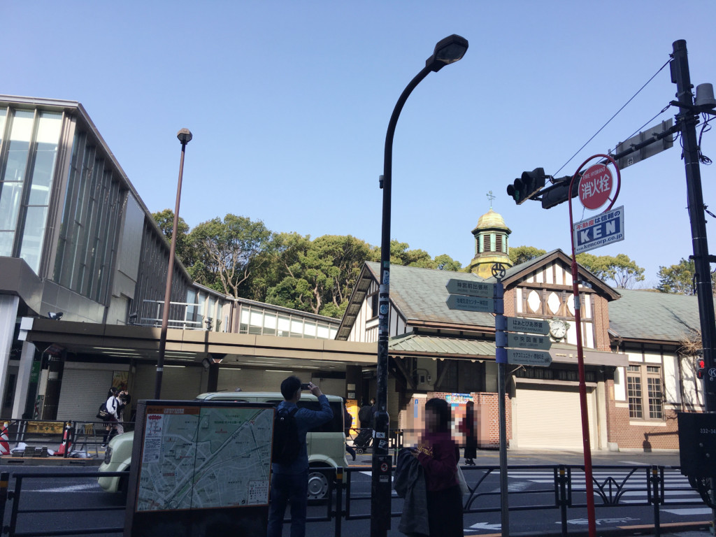 新旧原宿駅舎